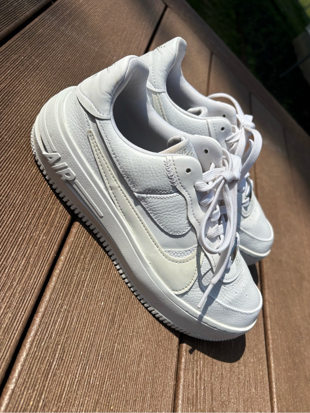 Nike White Low-Top Leather Sneakers